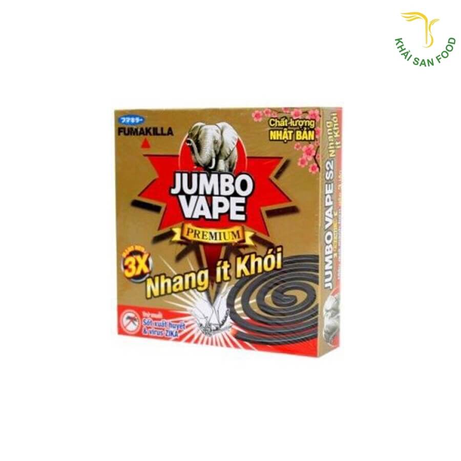 Combo 10 hộp Nhang muỗi JUMBO VAPE Premium (Nhang ít khói S2)