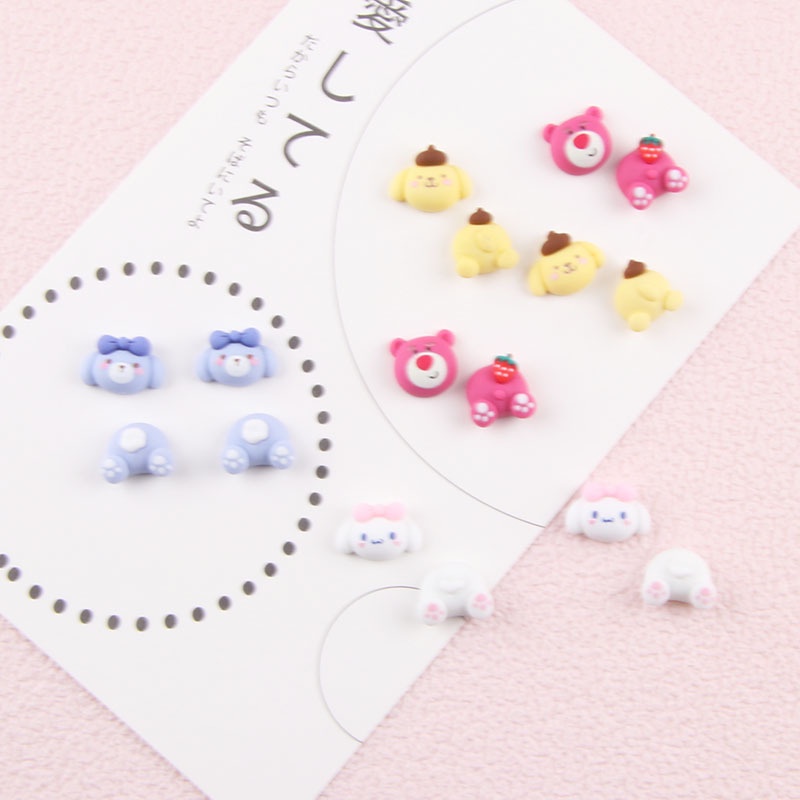 1 Gói Vật Liệu Resin Mini Hình Động Vật Hoạt Hình Tự Làm Trang Sức Thủ Công DIY