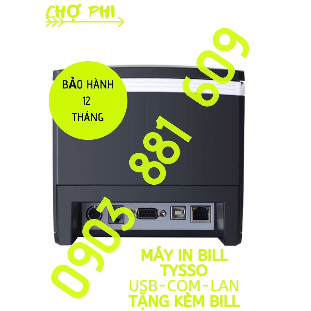 Máy In Hóa Đơn Tysso TS 085 (USB + COM + LAN) - TẶNG 5 BILL | WebRaoVat - webraovat.net.vn