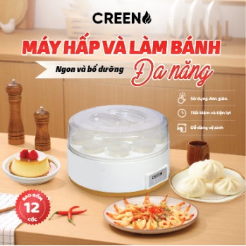 Máy Hấp và làm sữa chua, làm caramen , làm bánh Đa Năng Creen CR-H168