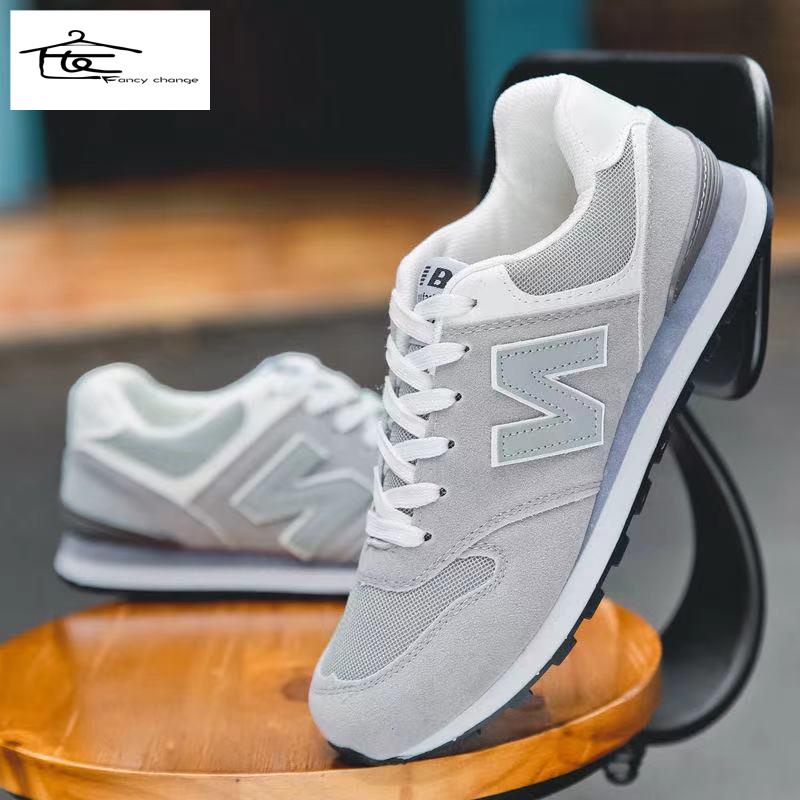 Hàng Có Sẵn Bán Chạy~Giày Thể Thao Chạy Bộ Hình Chữ N Thoáng Khí Khử Mùi Phong Cách Hàn Quốc Phù Hợp Với Mùa Xuân Và Mùa Thu