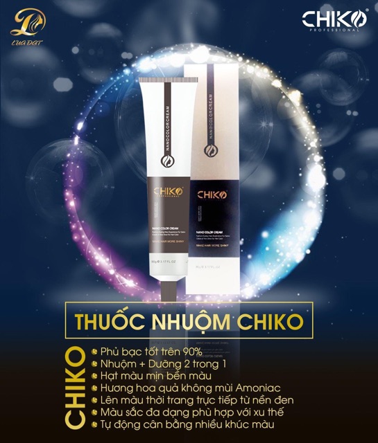 Thuốc nhuộm tóc Chiko màu Nâu Trà Sữa(không tẩy) + kèm trợ nhuộm 100ml | BigBuy360 - bigbuy360.vn