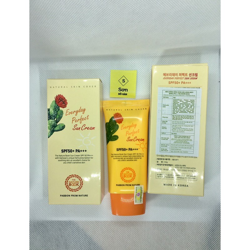 Kem chống nắng hoàn hảo hàng ngày SPF50+/PA The Nature Book | BigBuy360 - bigbuy360.vn