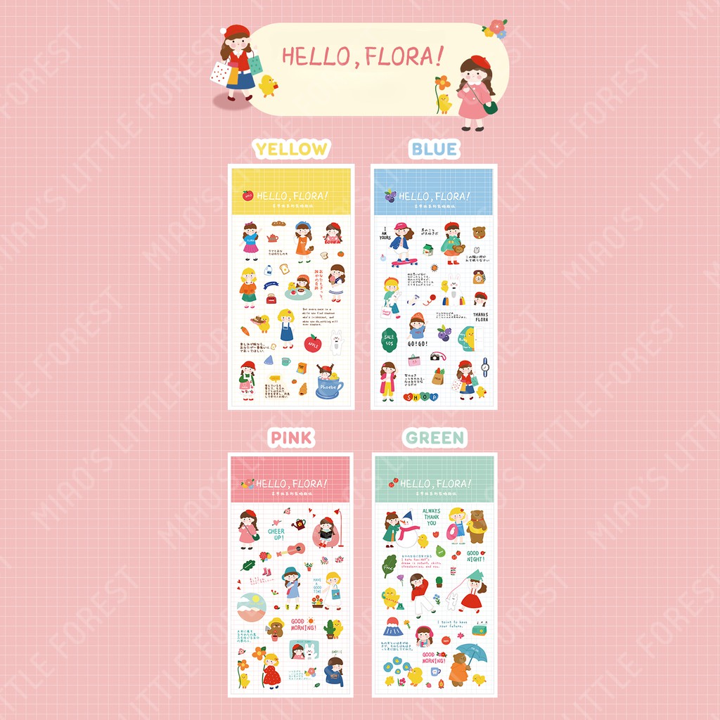 STICKER HELLO FLORA | MST285