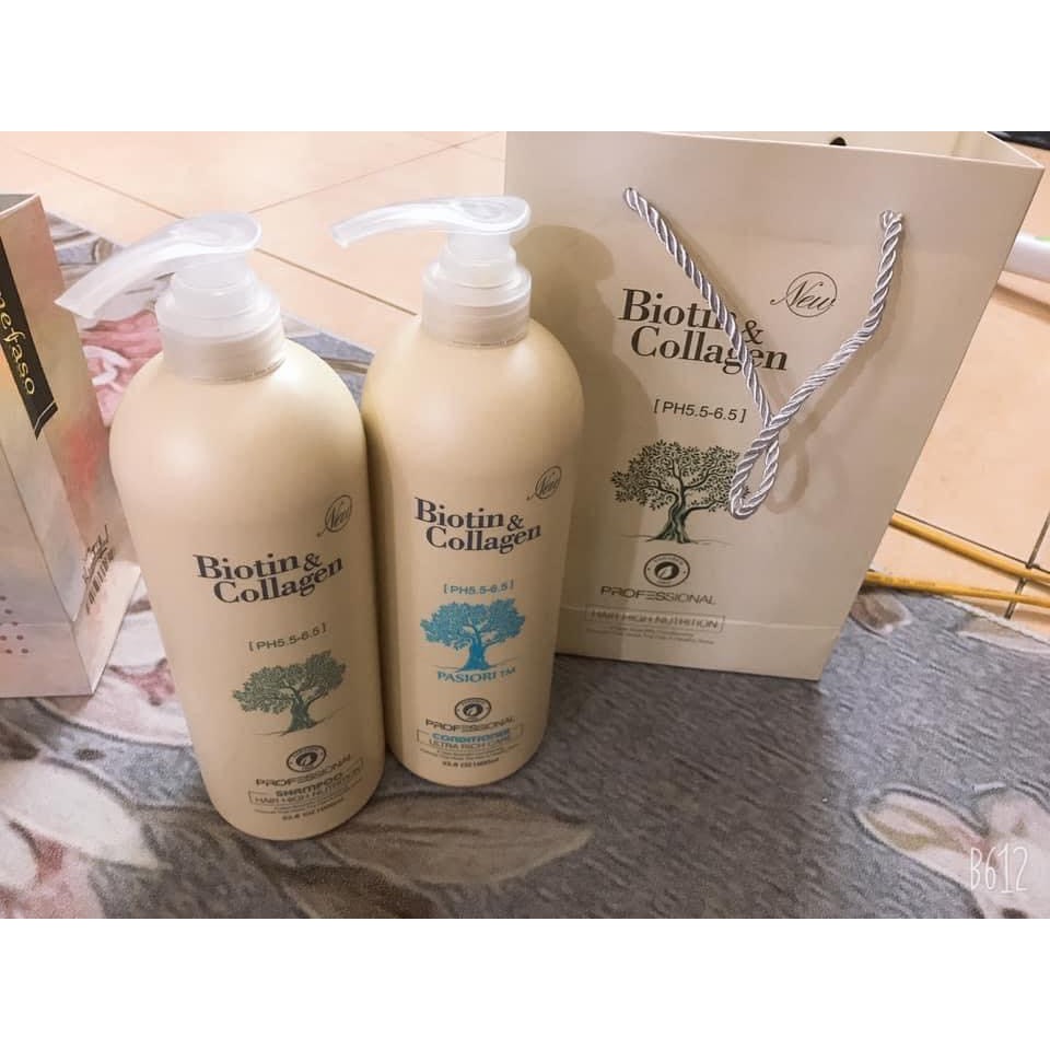 Cặp dầu gội xả Biotin và Collagen giảm dụng tóc, siêu mượt, phục hồi hư tổn 1000ml - HONGS BEAUTY | BigBuy360 - bigbuy360.vn