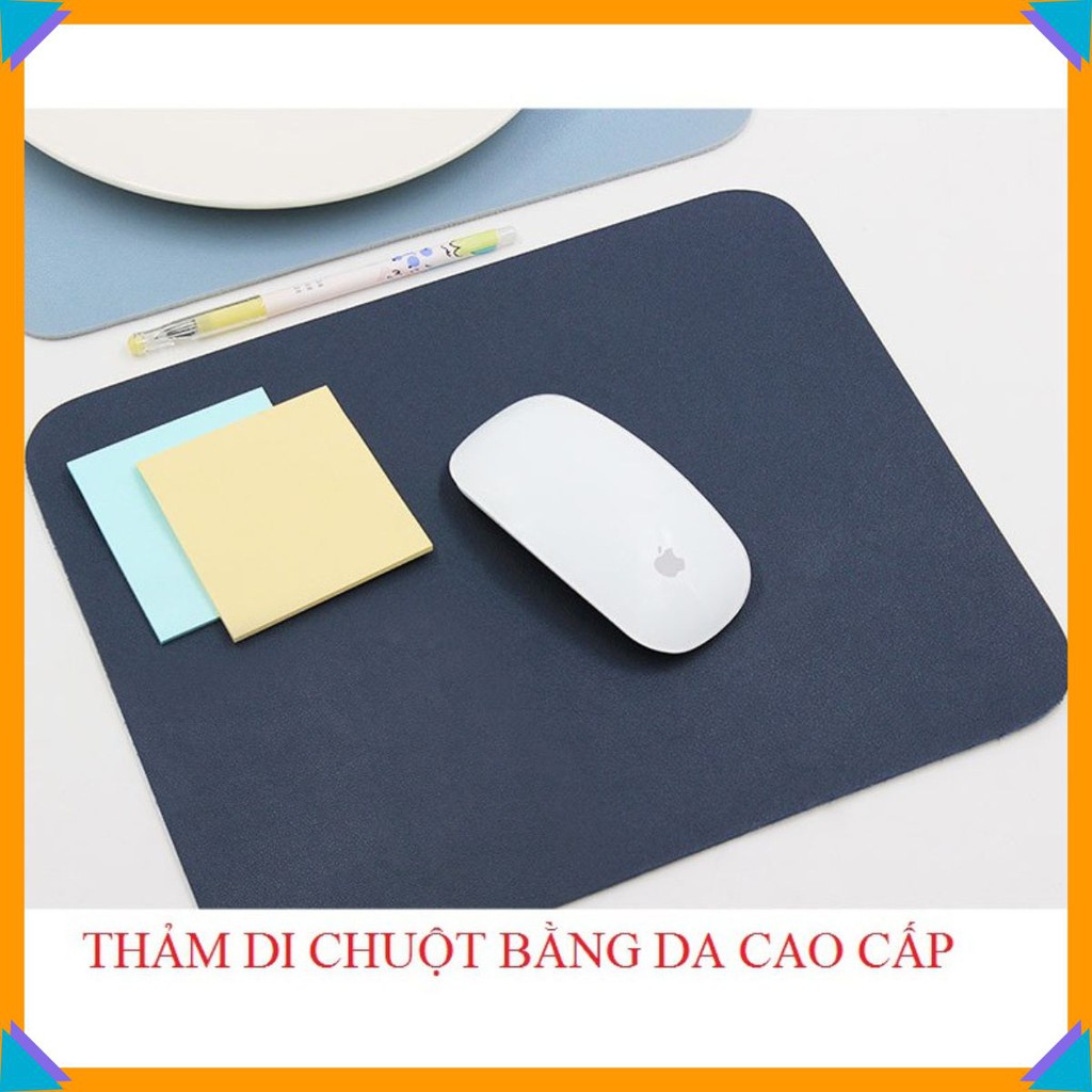 Miếng Lót Chuột Da Mouse pad nhiều size, nhiều màu chống nước