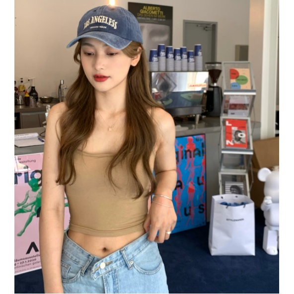 Mũ lưỡi trai thêu chữ Los Angeles vải denim phong cách Ulzzang unisex nam nữ quà tặng ý nghĩa đi chơi chụp ảnh cá tính