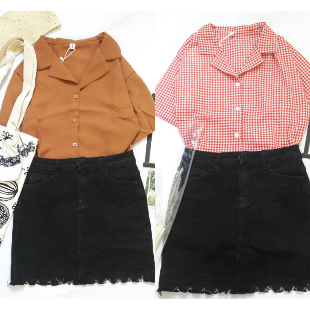Chân váy Jean kèm quần (CV12)-Hàng có sẵn size S