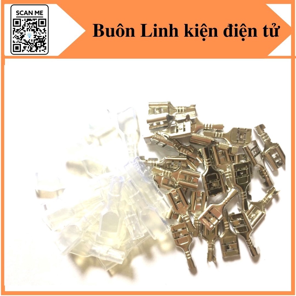 10 Đầu cos 6.3, bọc cos 6.3, cos ghim, cos rơ le