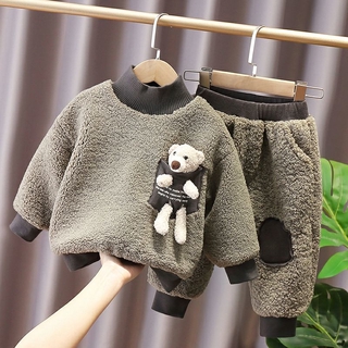 Bộ quần áo nỉ trẻ em mùa đông