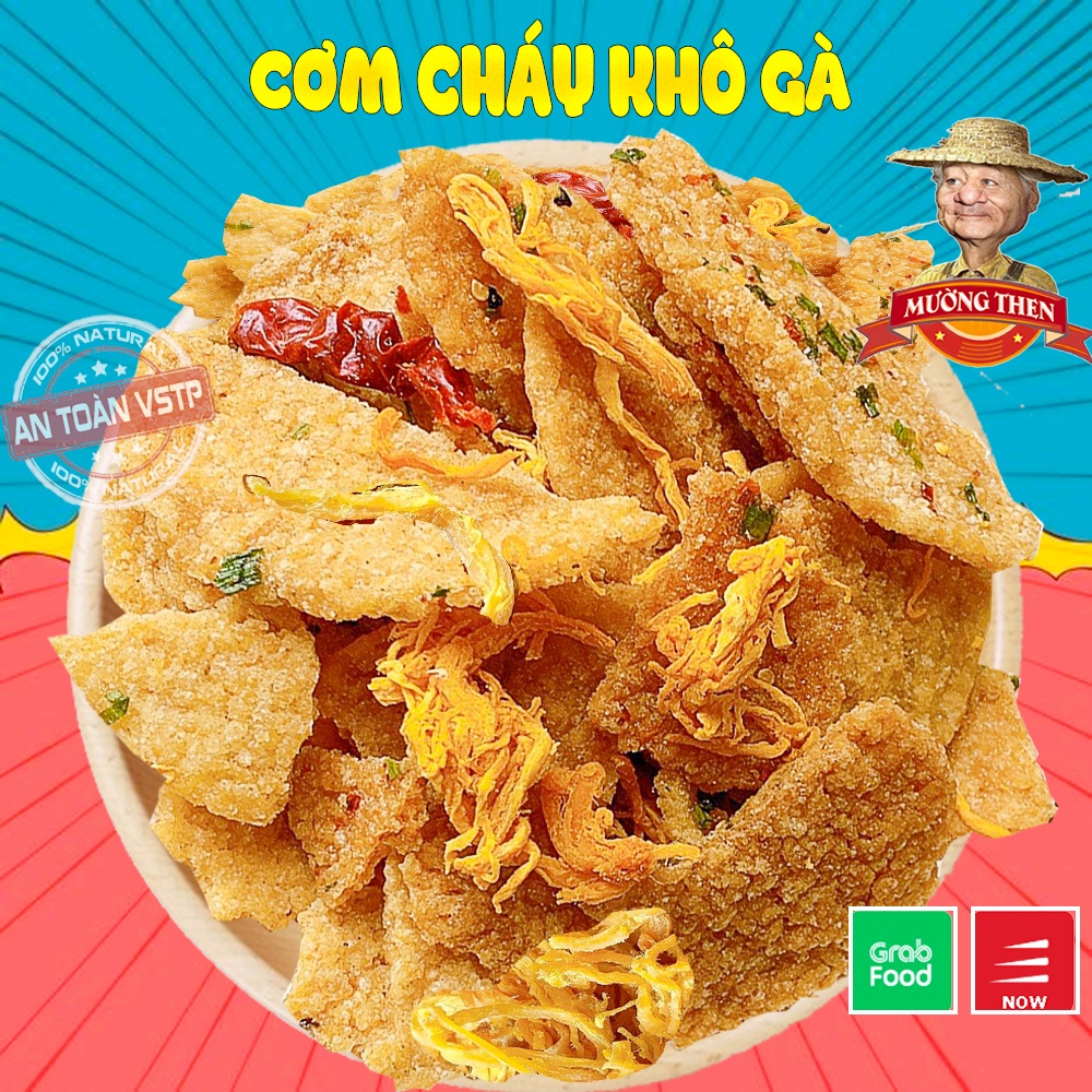 Cơm Cháy Lắc Khô Gà Giòn Rụm 300g Mường Then, Đồ Ăn Vặt Ngon Nhức Nách