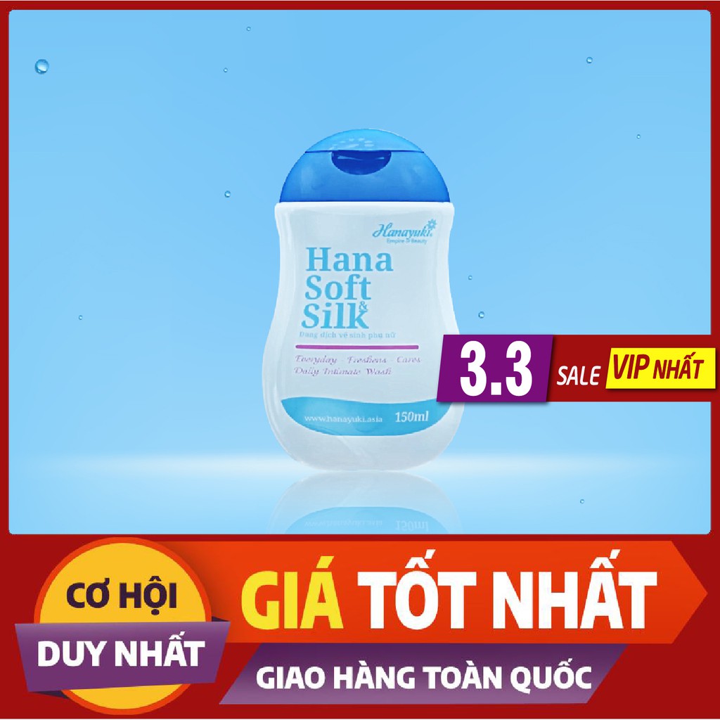 Dung Dịch Vệ Sinh Phụ Nữ Hana Soft Silk Hanayuki CHÍNH HÃNG 100%