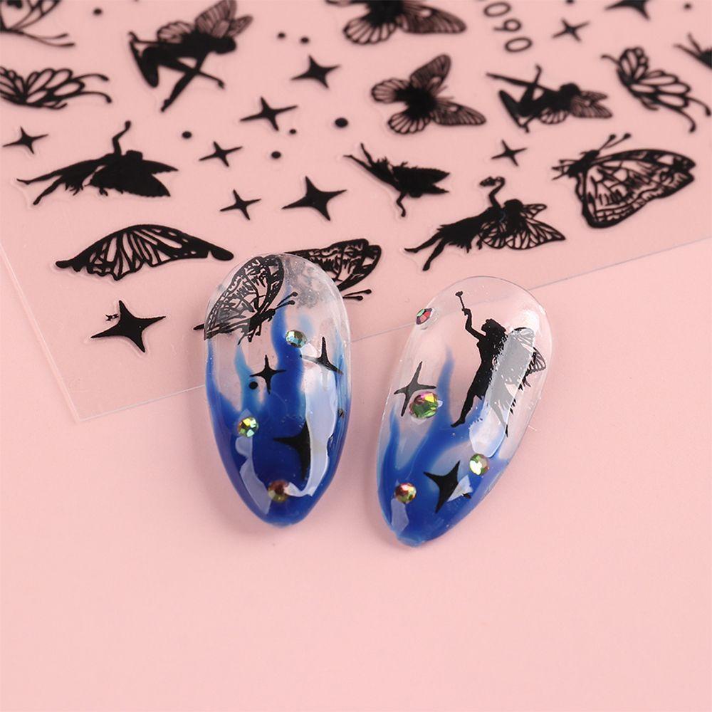 Miếng Dán Trang Trí Móng Tay Hình Bướm Xinh Xắn