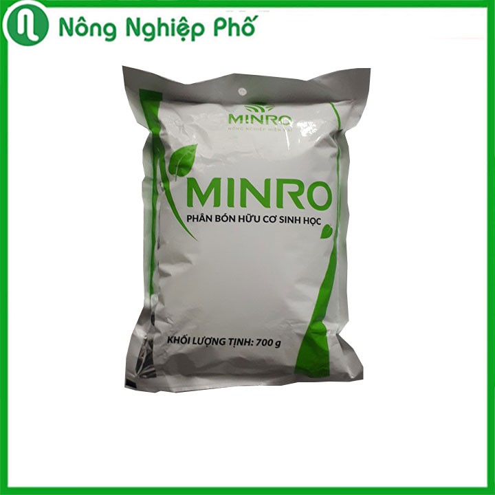 Phân bón hữu cơ sinh học Minro viên nở - Gói 700 gram