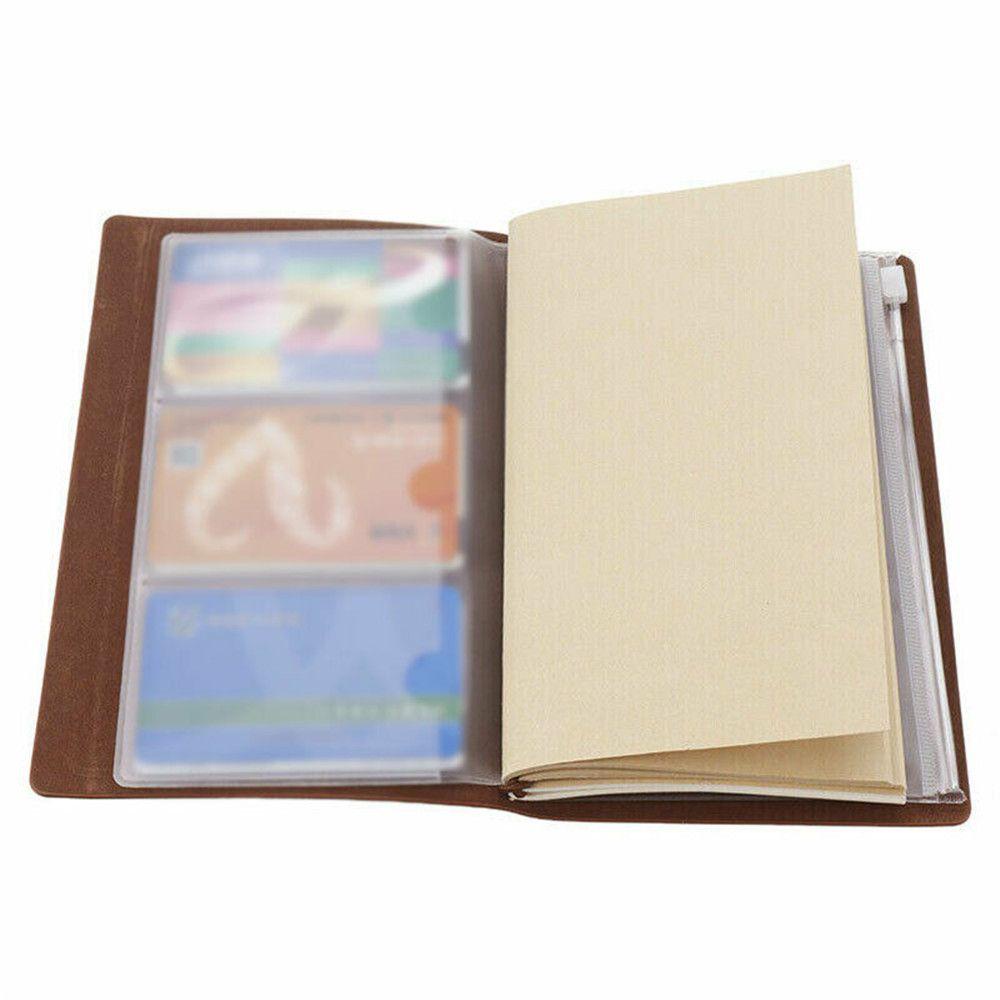 PISTA Sổ Tay Bìa Da Phong Cách Vintage Xinh Xắn