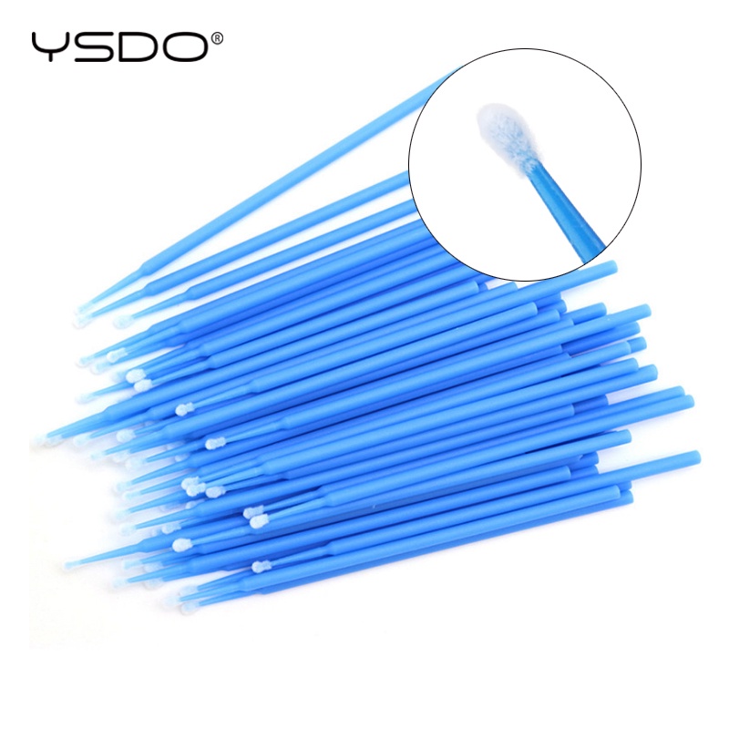 Set 100 Tăm Bông Nối Mi Dùng Một Lần Tay Cầm Dài Tiện Lợi