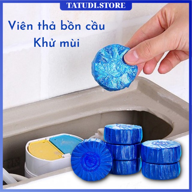 Gói 10 viên thả tẩy bồn cầu toilet siêu mạnh diệt khuẩn lưu hương thơm tự nhiên dịu nhẹ thoáng mát và tiện dụng