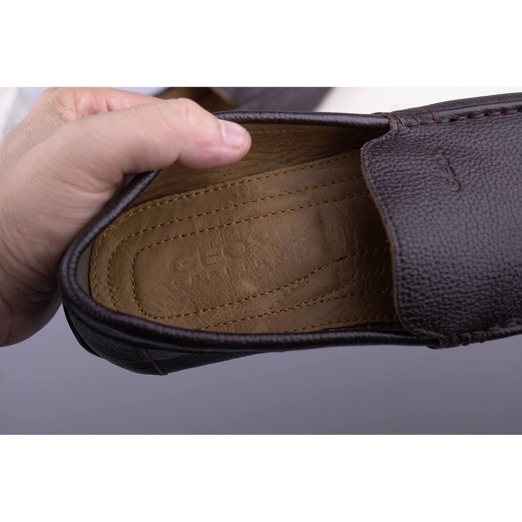 GIÀY DA NAM GEOX LƯỜI NÂU