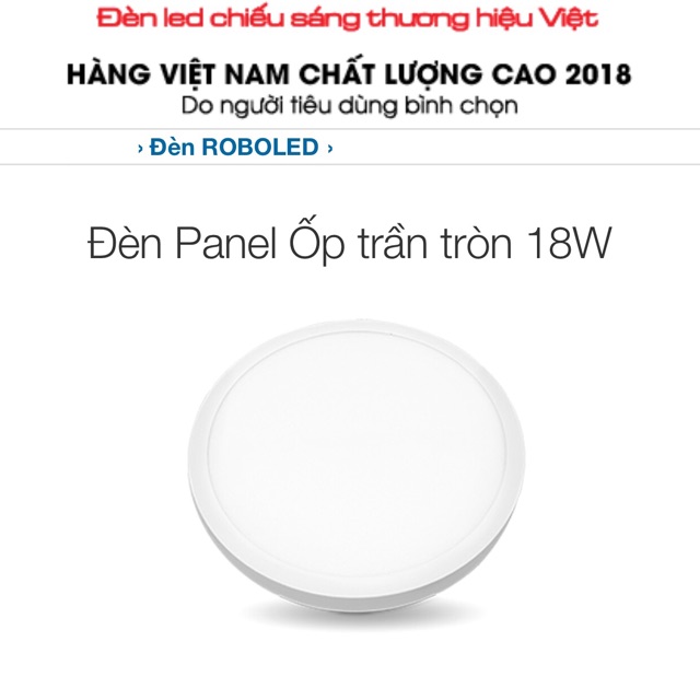 Đèn nổi tròn 18W Roboled-Vinaled 18W PL-R18W(ánh sáng Trắng, vàng, trắng ấm)