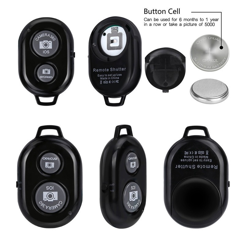 Nút điều khiển gậy tự sướng từ xa kết nối Bluetooth cho điện thoại iOs/Android | BigBuy360 - bigbuy360.vn