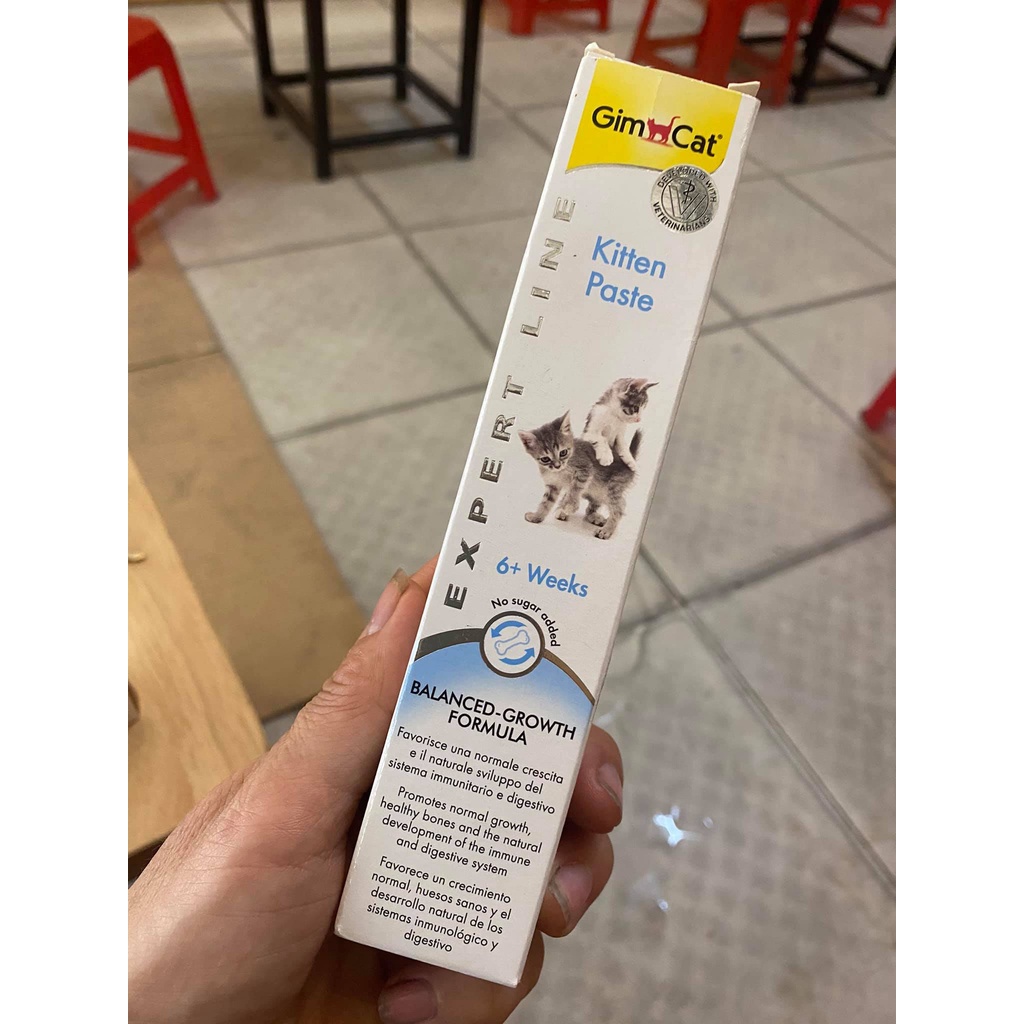 Gel dinh dưỡng cho mèo con Gimcat Kitten Paste giúp tăng cường miễn dịch và phát triển toàn diện 50gr- xuất xứ Đức