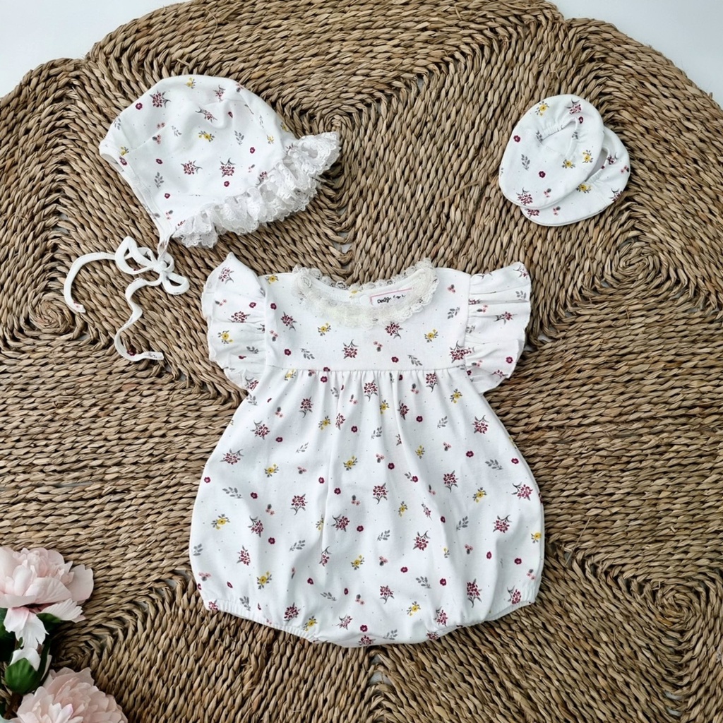Bodysuit bé gái sơ sinh  [𝐓𝐀̣̆𝐍𝐆 𝐊𝐄̀𝐌 MŨ + 𝐆𝐈𝐀̀𝐘 𝐕𝐀̉𝐈 SU SHOP- Body cotton