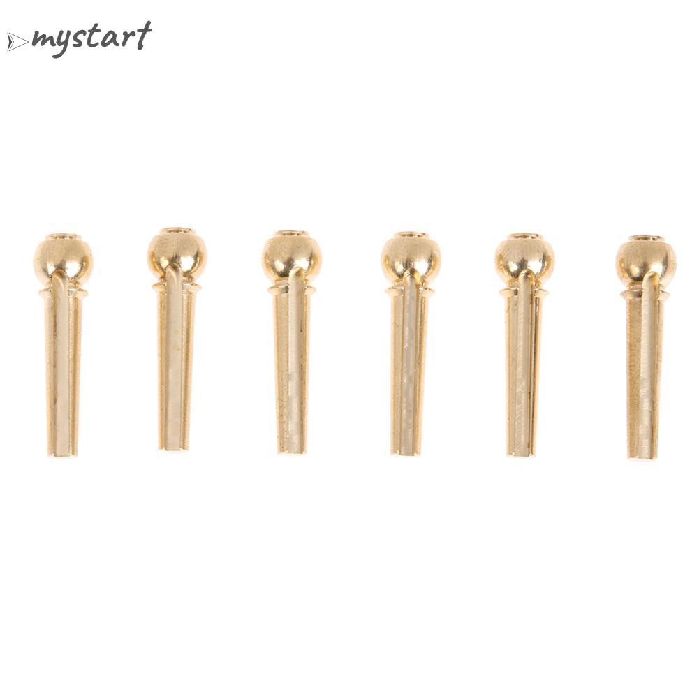 Set 6 Chốt Dây Đàn Guitar Bằng Đồng