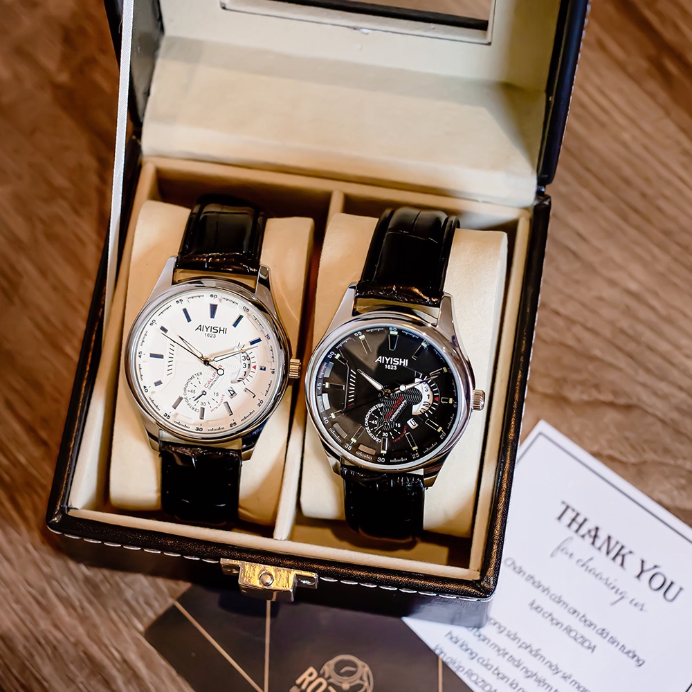 Đồng hồ nam chính hãng dây da đẹp cao cấp giá rẻ thời trang chống nước phong cách doanh nhân Rozida'1 DH07 | WebRaoVat - webraovat.net.vn