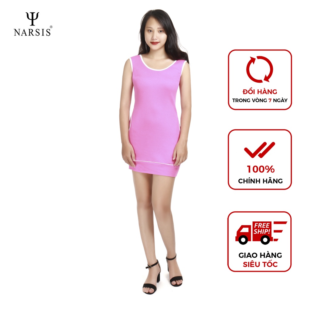 Váy nữ NWS1201 thương hiệu NARSIS màu hồng