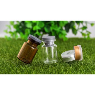 combo 100 lọ thủy tinh nâu/ trắng, lọ thủy tinh tinh đựng mỹ phẩm 5ml, 10ml