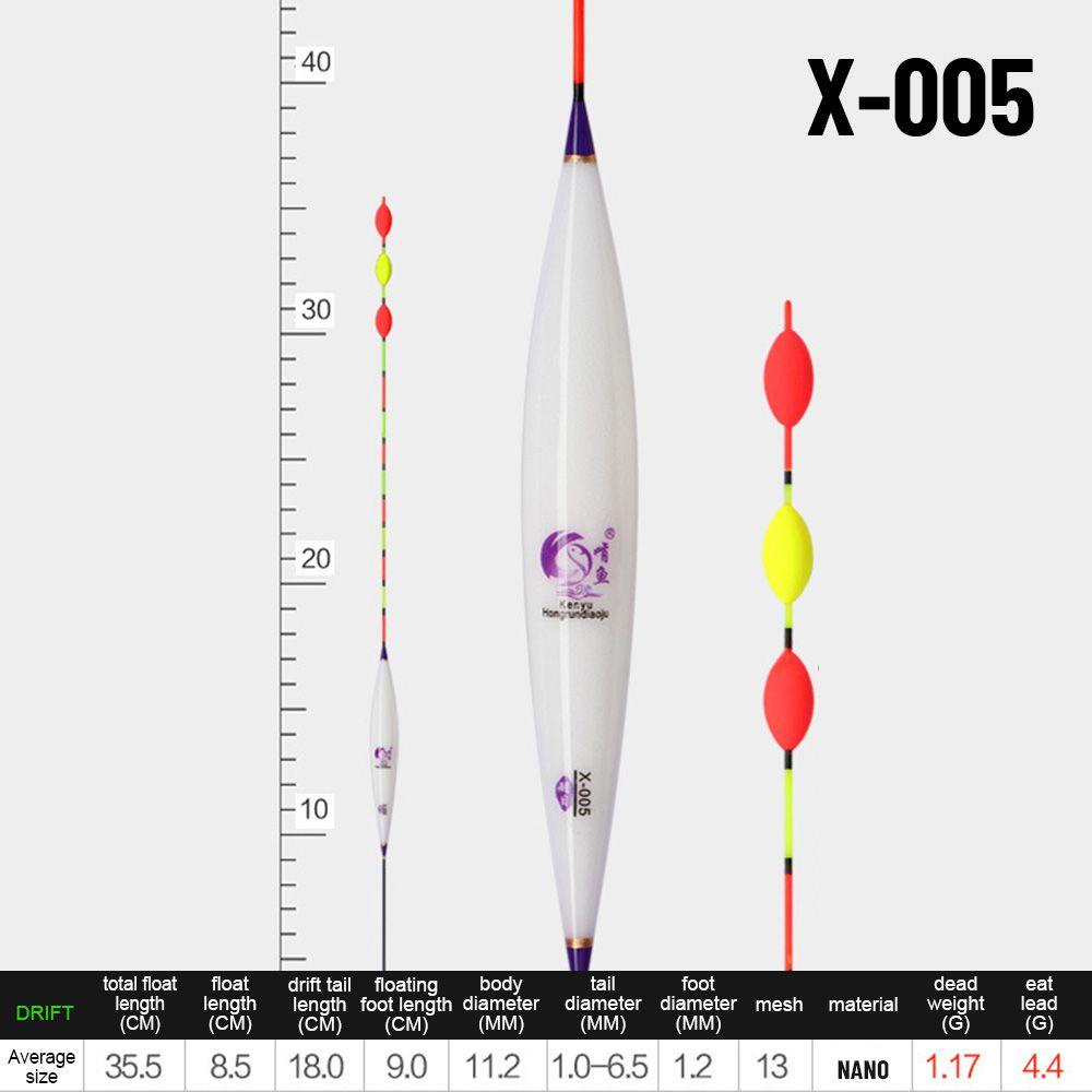 MUVAKO Set 4 Phao Câu Cá Dạng Hạt