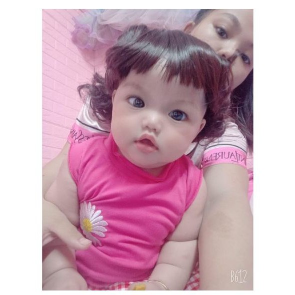 Bộ tóc giả xinh cho bé tặng kèm cài