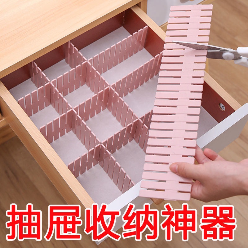 Thanh Nhựa Chia Ngăn Kéo Tủ Đựng Đồ Dùng Tiện Dụng