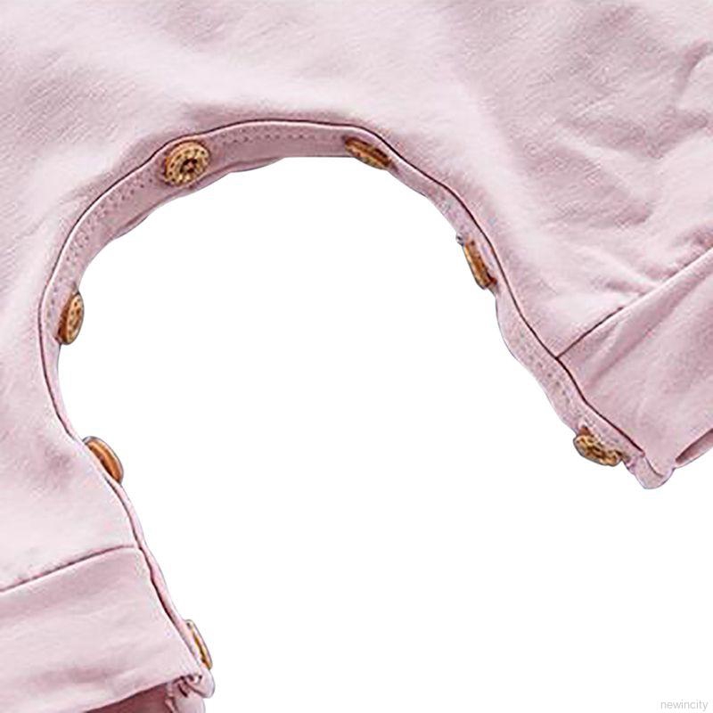 Bộ áo liền quần tay dài hoạ tiết chú thỏ đáng yêu kèm nón cho bé