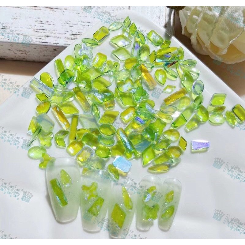 đá thạch chân bằng mix 100 viên