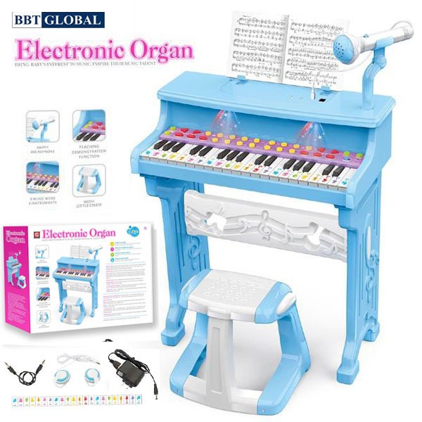 Đồ chơi đàn Organ điện tử 37 phím có ghế ngồi kèm sạc CV8818-206B