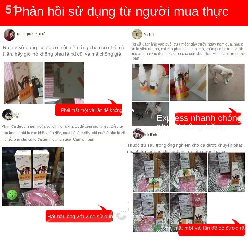 [Không sợ liếm] Thuốc tẩy giun trong ống nghiệm cho chó, ngoài ra còn có trị bọ chét, rận thú cưng bên và ve ch