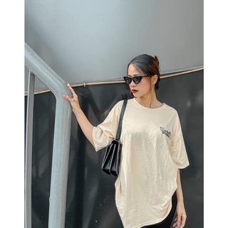 Áo thun Unisex cổ tròn cotton S.H.I form rộng dành cho cả nam và nữ