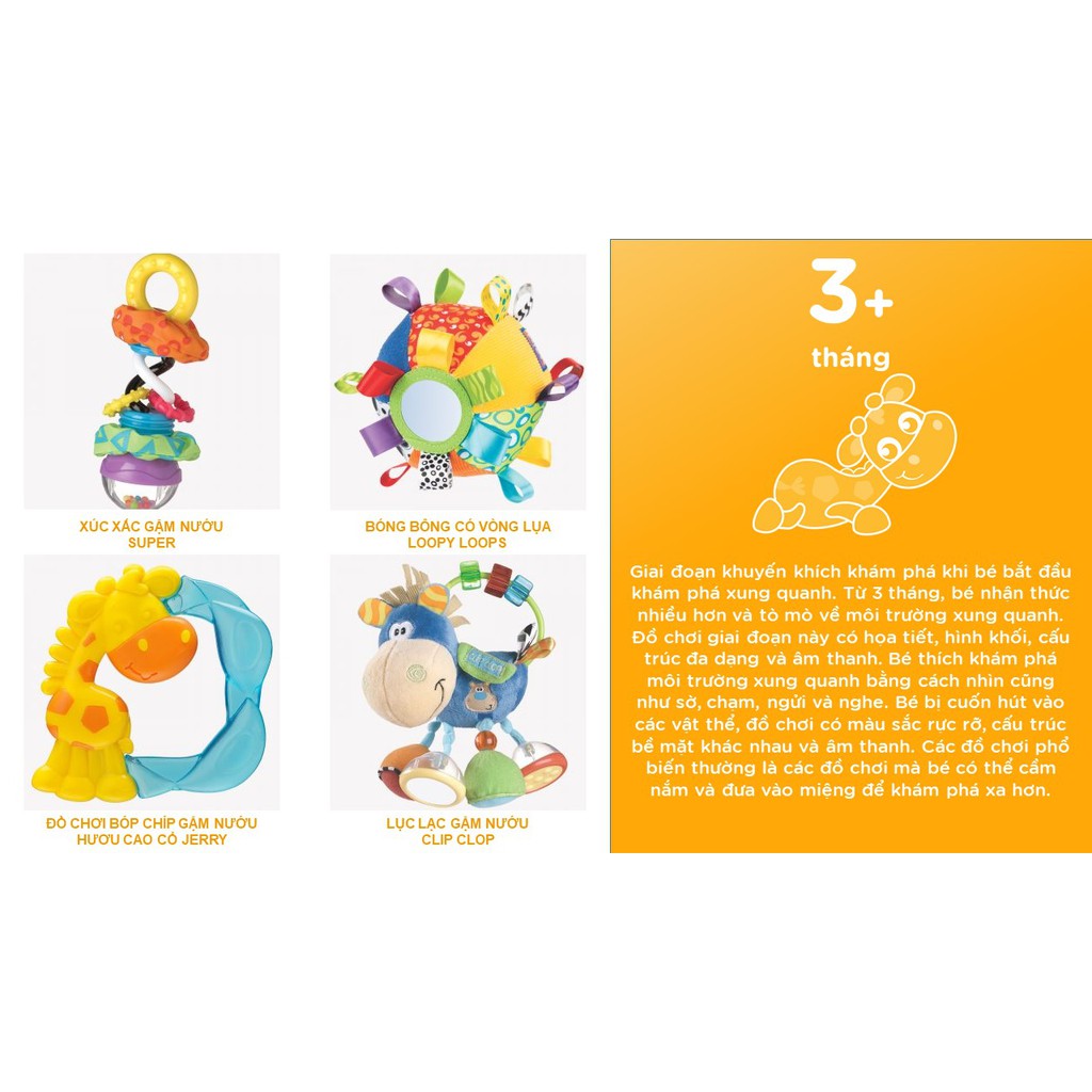 Đồ chơi xe đẩy bóng bạch tuộc Playgro, cho bé 12-36 tháng