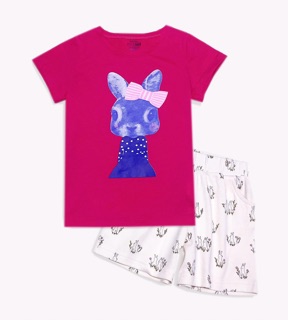 Bộ cotton bé gái size đại