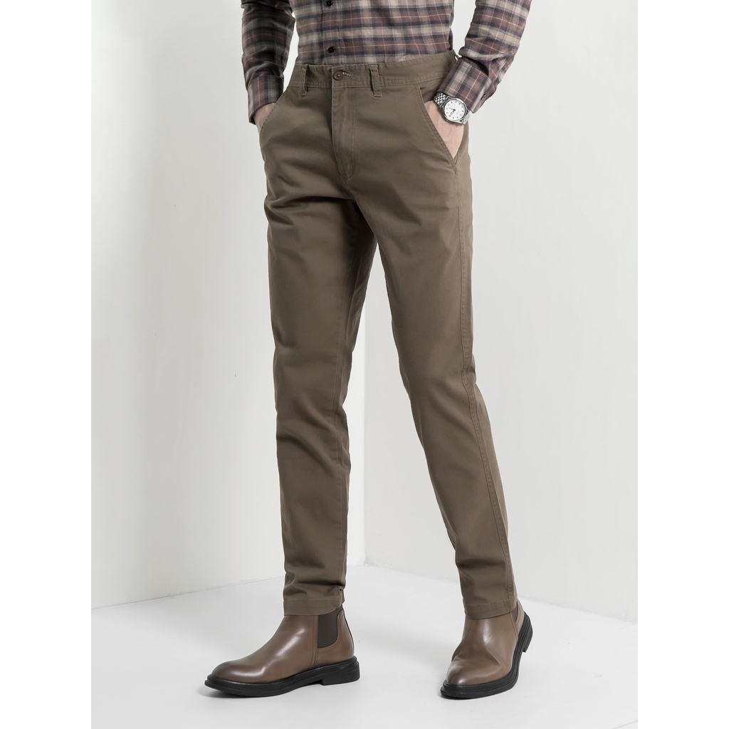 Quần Khaki Nam Túi Chéo Vải Chinos Chất Liệu Dày Dặn, Co Giãn Cực Mạnh, Giữ Form Tuyệt Đối - POLIDO Mall