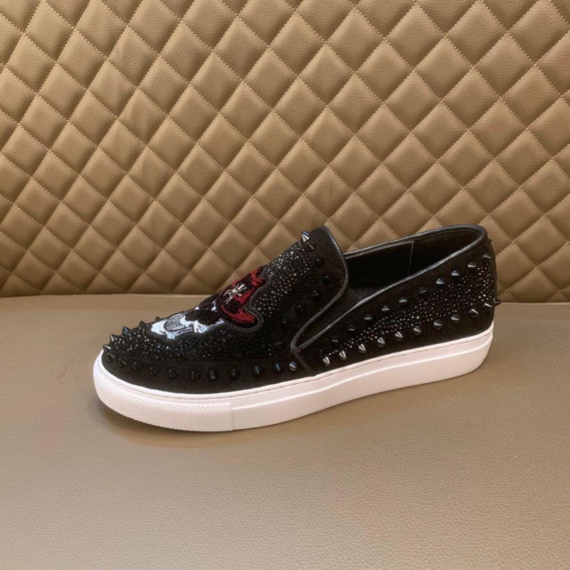 Giày nam lười da thật cao cấp Philipp Plein thiết kế cá tính và nổi bật với họa tiết đinh tán