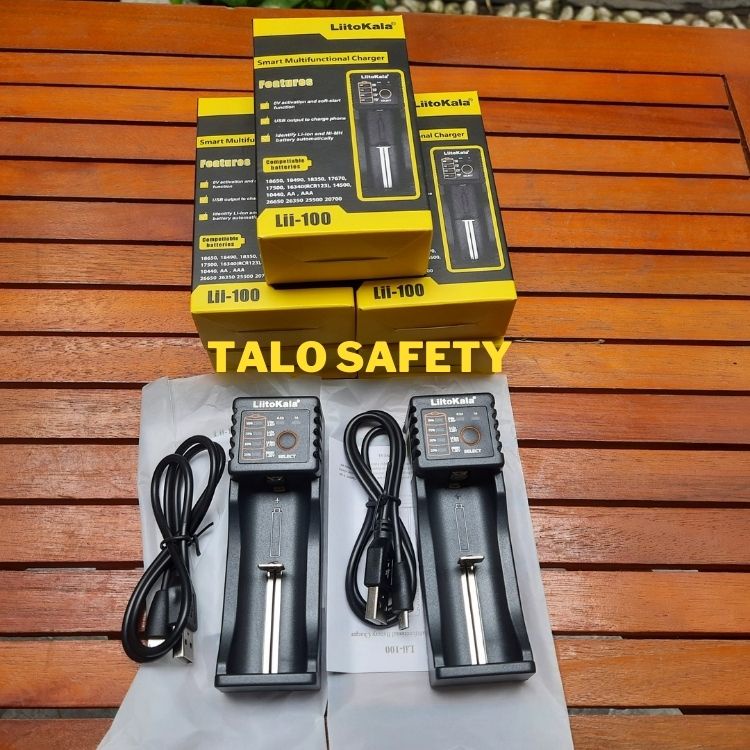 Bộ Sạc Pin chính hãng Liitokala Lii-100, sạc nhiều loại Pin 26650, 22650, 18650, 21700, 18350, 17670, NiMH/NiCd 1.2V: