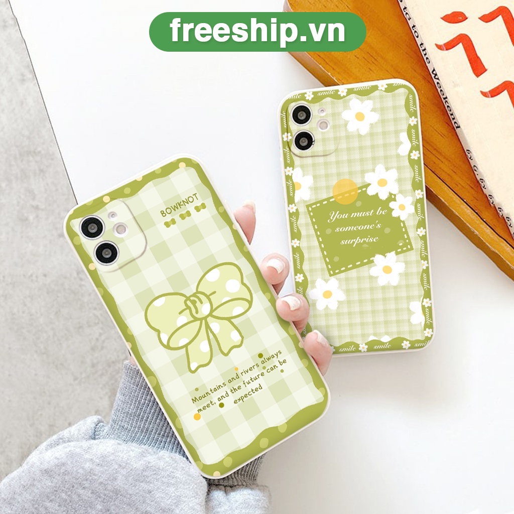 ỐP IPHONE BẢO VỆ CAM CHỐNG VÂN TAY CHỐNG BỤI vuông cạnh ốp lưng 12 pro max xanh lá cây matcha full case 6 đến 13promax