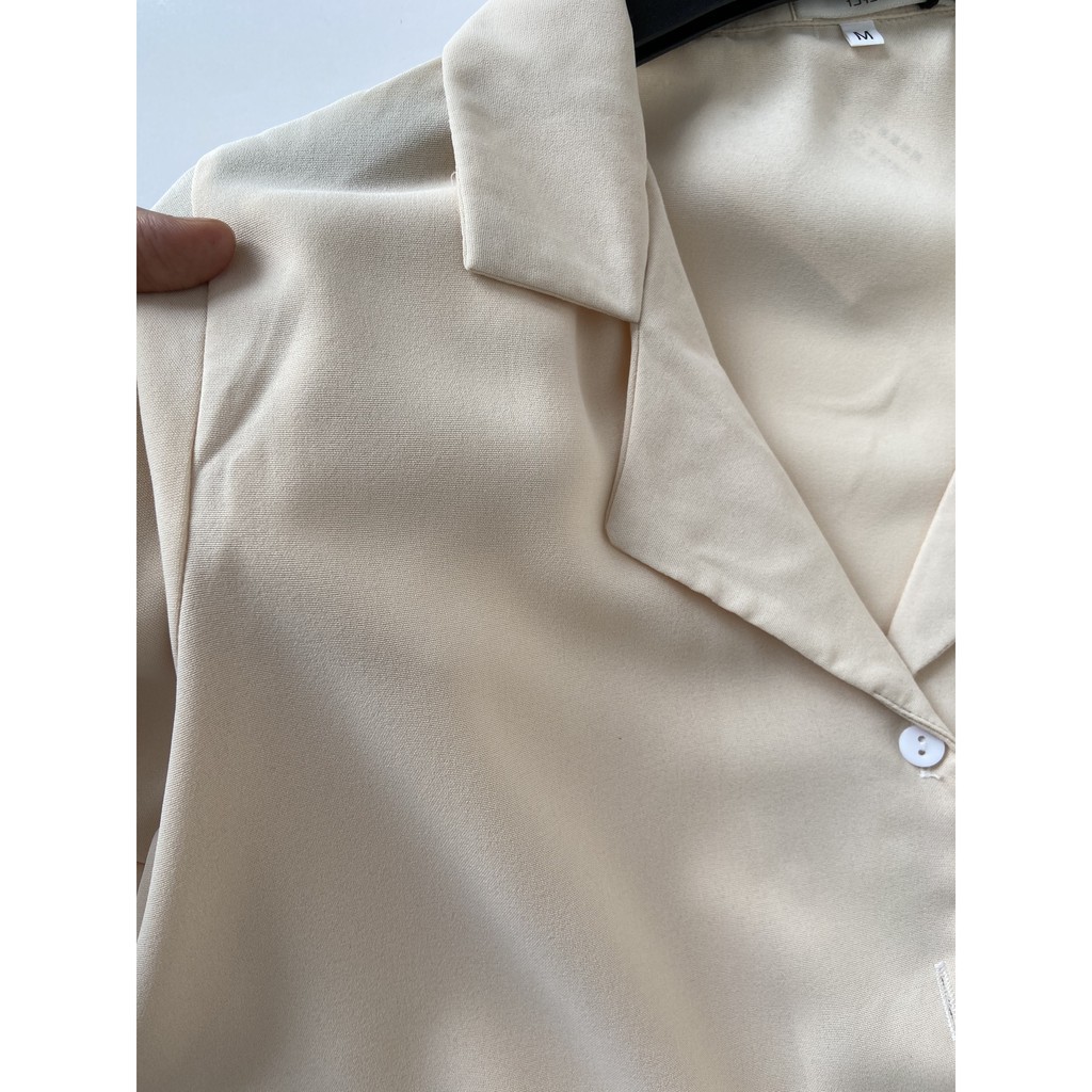 Áo Sơ Mi Nữ Form Rộng Chất Đũi Màu Trắng Đen Dài Tay Ulzzang Cao Cấp | BigBuy360 - bigbuy360.vn