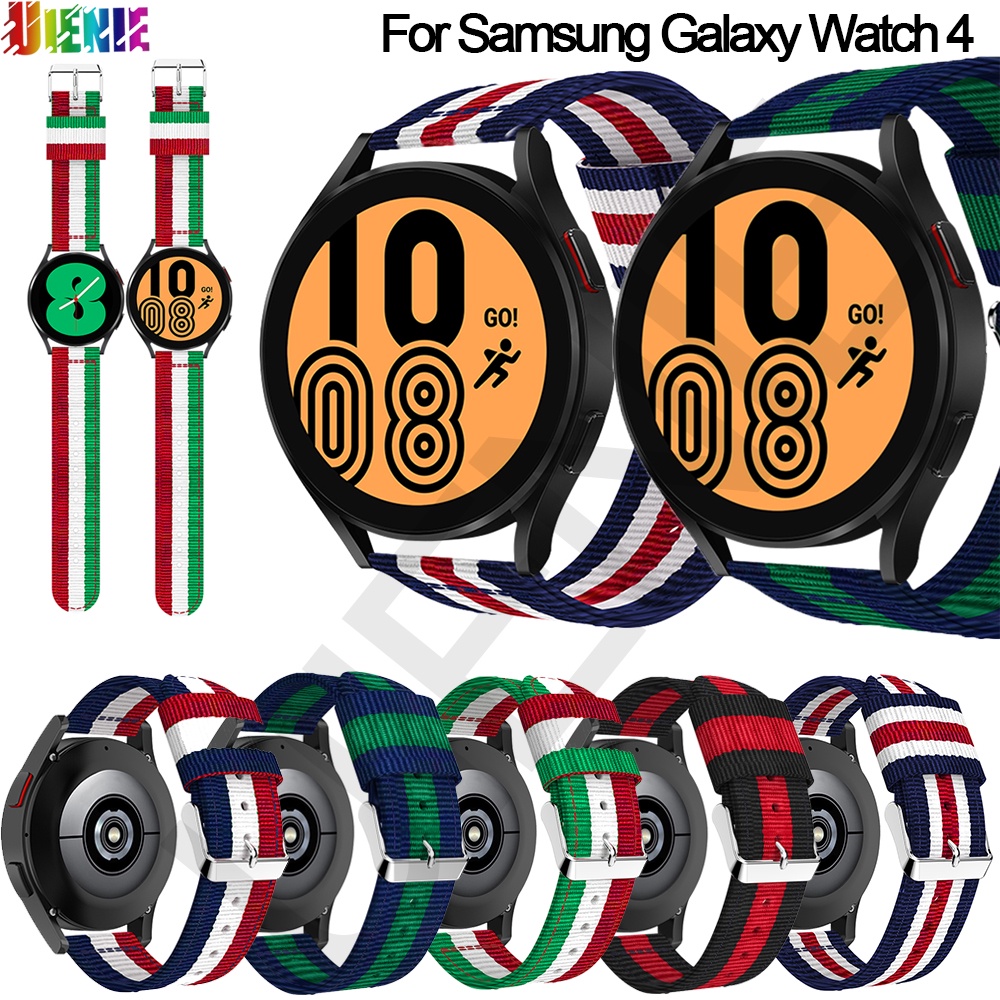 Dây Đeo Sợi Nylon Cho Đồng Hồ Thông Minh Samsung Galaxy watch 4 Active 2 /Gear S3 correa Huawei watch GT 3/2 Pro