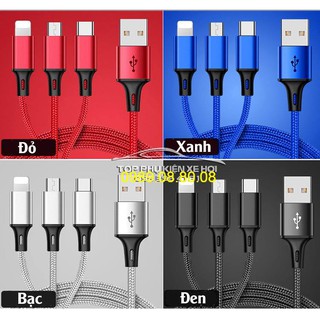 Dây sạc điện thoại 3 trong 1