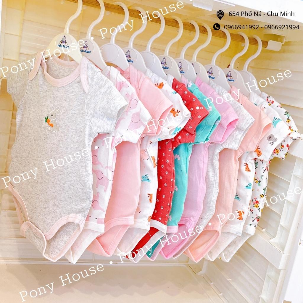 Body Chip Cộc Tay Bodysuit  Hàng Quảng Châu Chất Cotton Siêu Đẹp Mềm Mát Cho Bé Gái Từ Sơ Sinh đến 9 Tháng