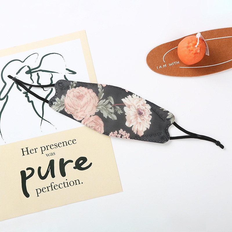 Khẩu Trang cotton Chống Tia UV/ Bụi Bẩn/ Tia UV Họa Tiết Hoa Phong Cách Hàn Quốc Thời Trang Cho Nữ