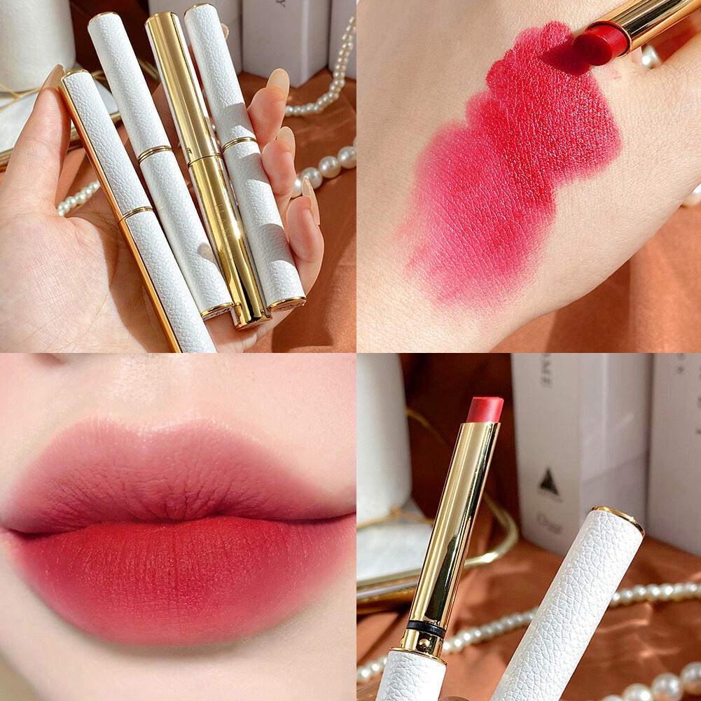 [HCM] Son lì dưỡng ẩm lâu trôi trong cốc chống dính chống nước trong thiết kế vỏ trắng sang trọng-URBHR-606